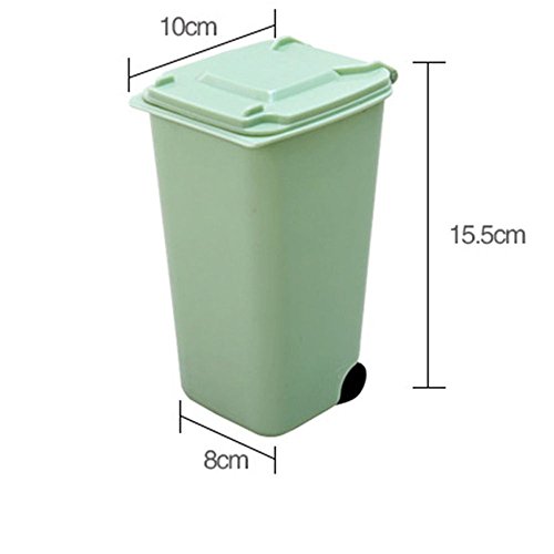 Storage Box Creative Cleaning Storage Garbage Can Small Cleaning Mini Trash Rubbish Bin(Black)