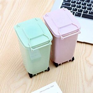 Storage Box Creative Cleaning Storage Garbage Can Small Cleaning Mini Trash Rubbish Bin(Black)