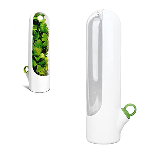 Herb Saver for Refrigerator, Vegetable Preservation Bottle,Herb Storage Container,Herb Savor Pod,Keeps Greens Fresh for 2-3 Weeks for Cilantro, Mint, Parsley, Asparagus