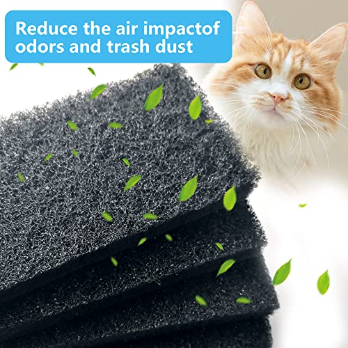 Pack 12 Carbon Filters Compatible, Litter Box Filter, Activated Replacement Carbon Filters for All Litter Models,Absorbs Foul Cat Litter Box Smells, Hairs