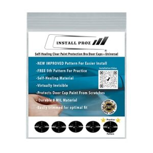 install proz paint protection bra film-universal 4 piece door cup protection kit