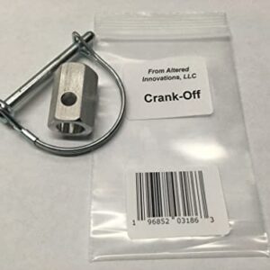 Crank-Off Top Wind Trailer Front Jack Crank Handle (Curt 28921) Cordless Drill Adapter