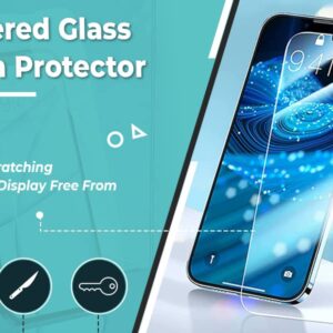 Group Vertical [2 Pack] Privacy Tempered Glass Screen Protector for Google Pixel 7 Pro, Waterproof and Shatter-Proof Google Pixel 7 Pro Screen Protector, 9H Hardness, Highly Responsive, Facial Recognition Enabled