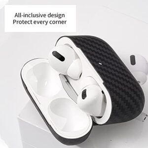 OUGIC Sisyphy Super Slim Case Compatible for AirPods Pro 2nd (2022) Headphone, Real Aramid Fiber Skin, Carbon Thin Shockproof Cover