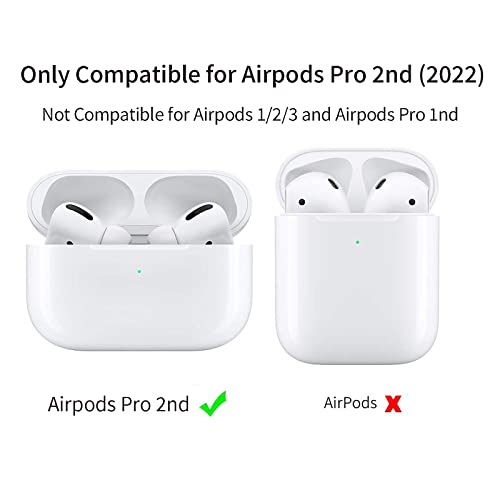 OUGIC Sisyphy Super Slim Case Compatible for AirPods Pro 2nd (2022) Headphone, Real Aramid Fiber Skin, Carbon Thin Shockproof Cover