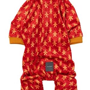 FuzzYard Naughty Ginger Christmas Themed Gingerbread Man Dog Pajamas (Size 6)