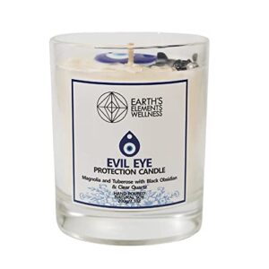 earth's elements wellness candle evil eye protection candle