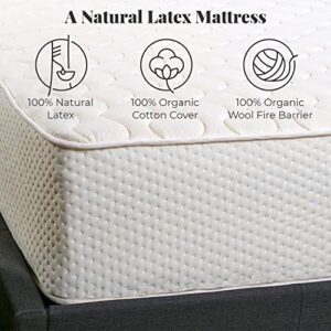 Latex for Less 2-Sided Natural Latex Mattress 7"|100% Natural Latex, Organic Cotton and Pure, Natural Wool| Handcrafted in The USA| GOTS Certified Organic Cotton| 100% Natural Wool | Twin XL