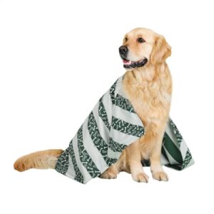 dock & bay pet towel - super absorbent & quick drying dog towels with bag - 100% recycled - bone dry, medium (90x50cm, 35x19)