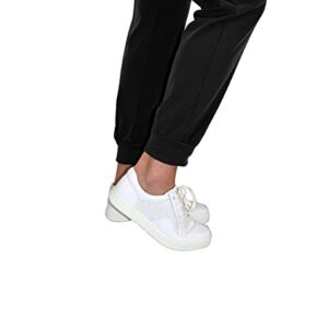 JDM Uniforms Women's 5 Pocket Jogger Scrub Pant Medical Nursing Black-Large