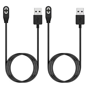threeeggs charger for aftershokz opencomm charger, magnetic charging cable usb charger cord for aftershokz aeropex as800 & shokz openrun pro & openrun & openrun mini headphones (2)