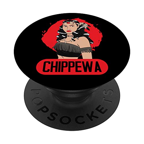 Chippewa Tribe Women Proud Native American Chippewa PopSockets Swappable PopGrip