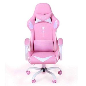 game chair can-go-to-computer-chair cafe pink comfortable girl fashion cute home internet
