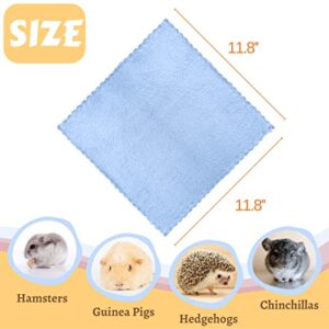 Tierecare 6Pcs Guinea Pig Blankets Small Animal Fleece Bedding Washable Cage Liner Ultra Soft Hedgehog Pad Sleep Mat Ferret Beds Cage Accessories for Rat