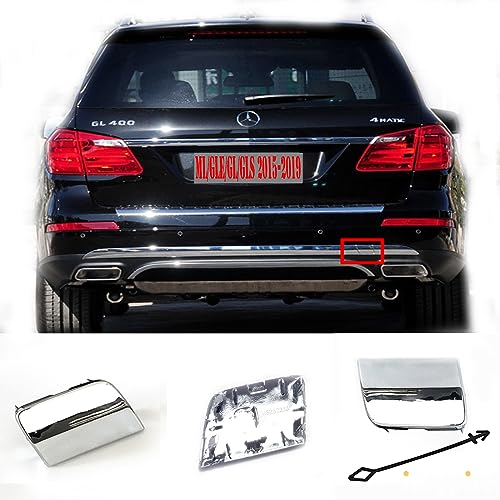 Rear Tow Cover Fit 15-19 Mercedes Benz X166 Facelift W292 ML GLE GL GLS for 250 300 320 350 400 450 500 550 43 63 2015 2016 2017 2018 2019 bumper towing Hook Eye Cap (standard edition)