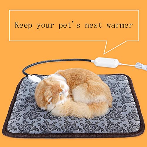 Pet Electric Blanket Waterproof, Anti-bite, Wear-Resistant, Temperature Constant Temperature (17.6x17.6in)