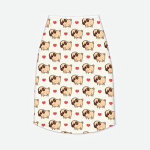 Funny Pug Dogs Pet Dog Cat Clothes Soft Cotton Dog Tee Shirts Cool Breathable Pet Vest for Medium Large Dogs Indoor and Outdoor Use