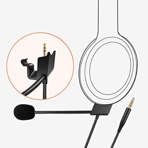 Tobysome Replacement QuietComfort 35 Boom Microphone Cable QC35I Cable Cord with Mute Switch Compatible with Bose QC 35 & QuietComfort 35 II Headphones for PS4 PS5 Xbox One