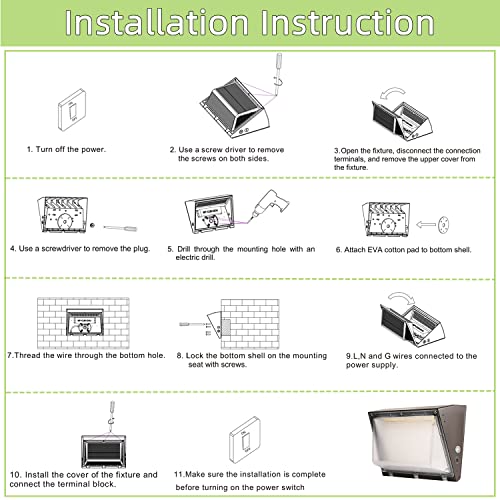 120W LED Wall Pack Light Fixture with Dusk to Dawn, 5000K Daylight Commercial Outdoor Lighting, 0-10V Dimmable 16800LM 600-800W HPS/HID Equiv., UL/DLC Waterproof LED Flood Security Light for Warehouse