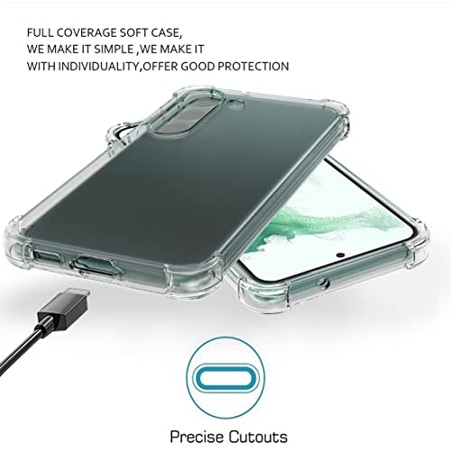 Osophter Samsung Galaxy S23 Plus Case - Clear, TPU Shock-Absorbing, Reinforced Corners, Flexible Phone Cover