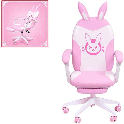 Pink Cute Anchor Computer Chair Home Modern Minimalist Live Dormitory Backrest Lift Game Swivel Chair