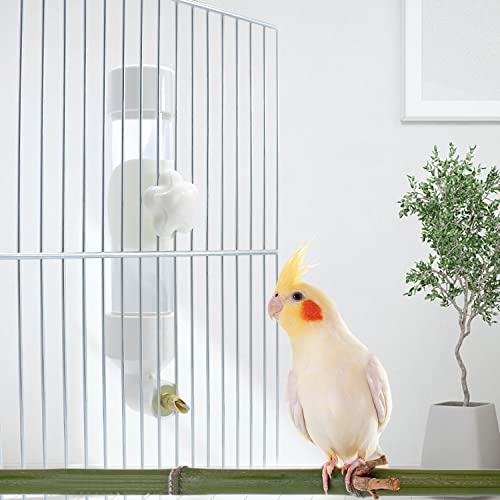 Bird Water Dispenser Parrot Waterer Automatic Bird Water Feeder for Medium Birds Parakeet Cockatiel Conure Caique (Small)