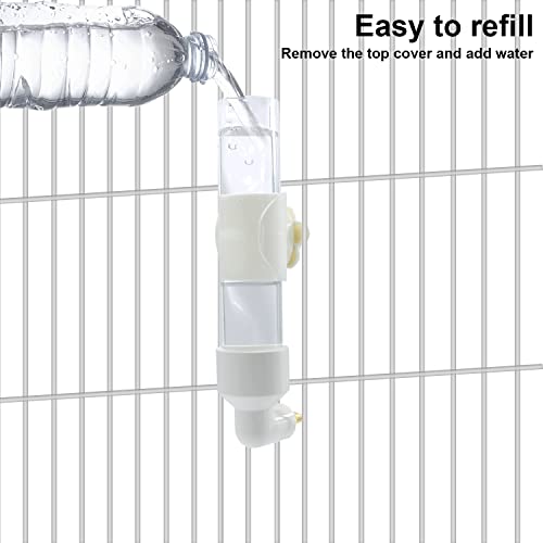 Bird Water Dispenser Parrot Waterer Automatic Bird Water Feeder for Medium Birds Parakeet Cockatiel Conure Caique (Small)