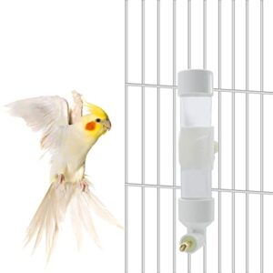 Bird Water Dispenser Parrot Waterer Automatic Bird Water Feeder for Medium Birds Parakeet Cockatiel Conure Caique (Small)