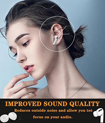 Ear Tips for Airpods Pro,Silicon Earbuds Tips with Noise Reduction Hole,Replacement Ear Tips for Airpods Pro 2nd Generation and Airpods Pro Suitable for Box and Charging Case.[3Pairs] S-10(S/M/L)