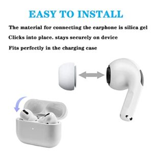 Ear Tips for Airpods Pro,Silicon Earbuds Tips with Noise Reduction Hole,Replacement Ear Tips for Airpods Pro 2nd Generation and Airpods Pro Suitable for Box and Charging Case.[3Pairs] S-10(S/M/L)