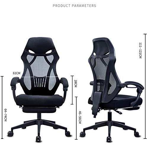 Office Chair Ergonomic Desk Chair Mesh Computer Chair Lumbar Support Modern Executive Adjustable Rolling Swivel Chair Comfortable Mid Task Home Office Chair