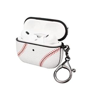 kampetace case for airpods pro 2, full protective durable baseball case for apple airpods pro 2 charging,case cover with keychain