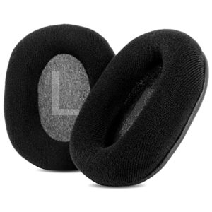 taizichangqin has-10 upgrade ear pads cushion memory foam replacement compatible with lyxpro has10 has15 headphone ( black velour earpads )