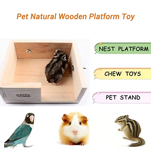 Litewoo Bird Perching Platform and Small Animal Square Platform