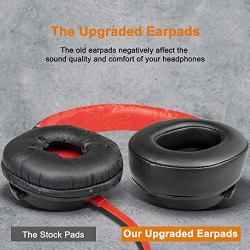 SOULWIT Professional Earpads Replacement for Sony MDR-ZX750 (ZX750BN/ZX750AP/ZX750DC) Headphones, Ear Pads Cushions with Upgraded Soft Protein Leather