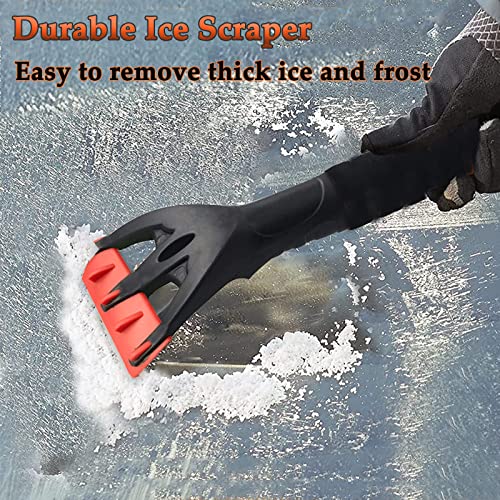 CGLEAM Snow Brush with Ice Scraper for Car Windshield Extendable 35 inch Car Snow Remover Windshield Snow Scrapers Removal Shovel for Ice and Snow for Car SUV Truck Windows