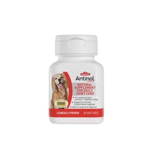 antinol - the natural super potent joint supplement for dogs (60 softgels)