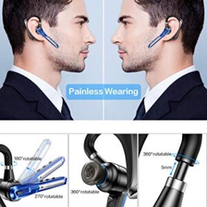 GPEESTRAC Bluetooth Headset [Upgraded] Active Noise Cancelling Bluetooth Headphones, Bluetooth Earpiece CVC8.0 Dual-Mic Hands-Free V5.0 Comfortable Earbud