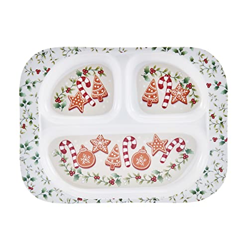 Pfaltzgraff Winterberry Melamine Child Dinner Tray, Set of 4