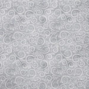 mook fabrics flannel swirl, grey, 15 yard bolt
