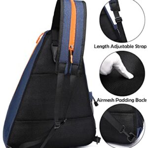 OUTPLORER Pickleball Bag for Men Women Pickleball Backpack Reversible Crossbody Sling Bag Sports Pickleball Sling Bag Adjustable Pickleball Backpack with Fence Hook