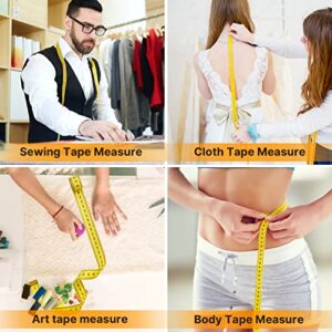 Tape Measure, 5 Packs 120 Inch/300cm Dual Scale Measuring Tape for Body Measurements, Sewing Fabric Soft Small Cloth Tailor Waist Tape Measure Body Measuring Tape Weight Loss