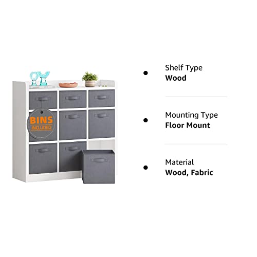 EnHomee Cube Storage Organizer with Storage Bins