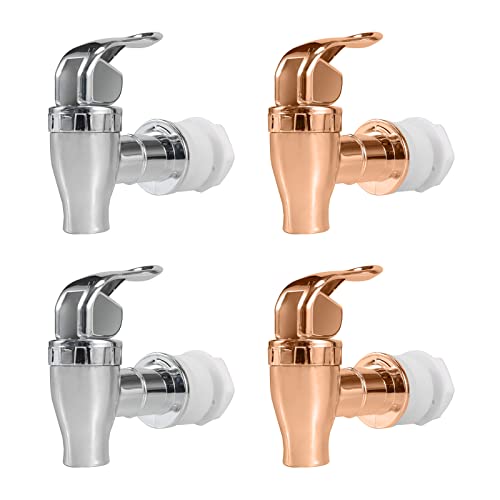 GWENBHMTOOL Beverage Dispenser Replacement Spigot for Jug Glass Jar Drink Dispenser Faucet Reusable Water Dispenser Spigot 4 Pack