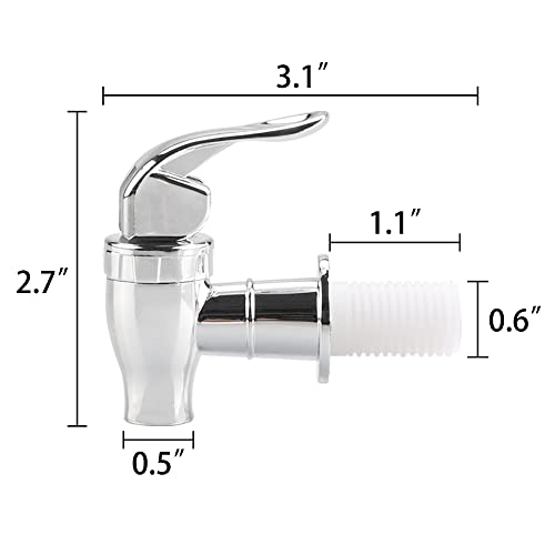 GWENBHMTOOL Beverage Dispenser Replacement Spigot for Jug Glass Jar Drink Dispenser Faucet Reusable Water Dispenser Spigot 4 Pack