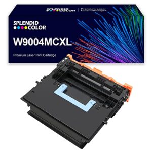 splendidcolor remanufactured w9004mc toner cartridge [new chip full data] replacement for hp managed e60155dn e60165dn e60175dn e60055dn e60065dn e60075dn mfp e62655 e62665 e62675 printers.