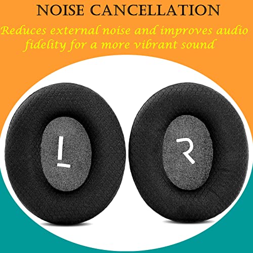 TaiZiChangQin Upgrade Ear Pads Ear Cushions Replacement Compatible with Soundcore Space NC Wireless Noise Cancelling Headphone ( Fabric Earpads Black )