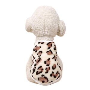 extra extra small dog clothes for boys and pet product bust winter print for autumn leopard pet supplies puppy clothes for small dogs girl christmas