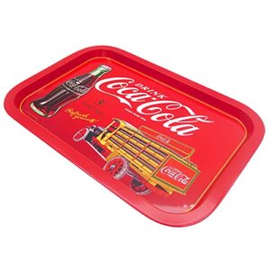 The Tin Box Company Coca Cola Rectangular Tin Tray (778417-12), Red