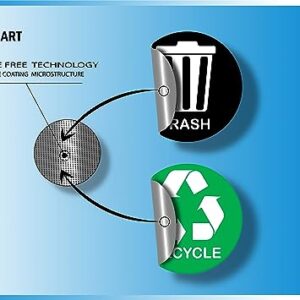 Ashtag Art Organize Trash and Recycling bin by Using Our Durable Trash Recycle Stickers .Each Measuring 5x5 inch Radius Designed to Simplify Your Garbage bin